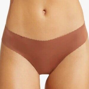 Nude Barre Women's Thong Panty Underwear, 4PM Brown, Small
